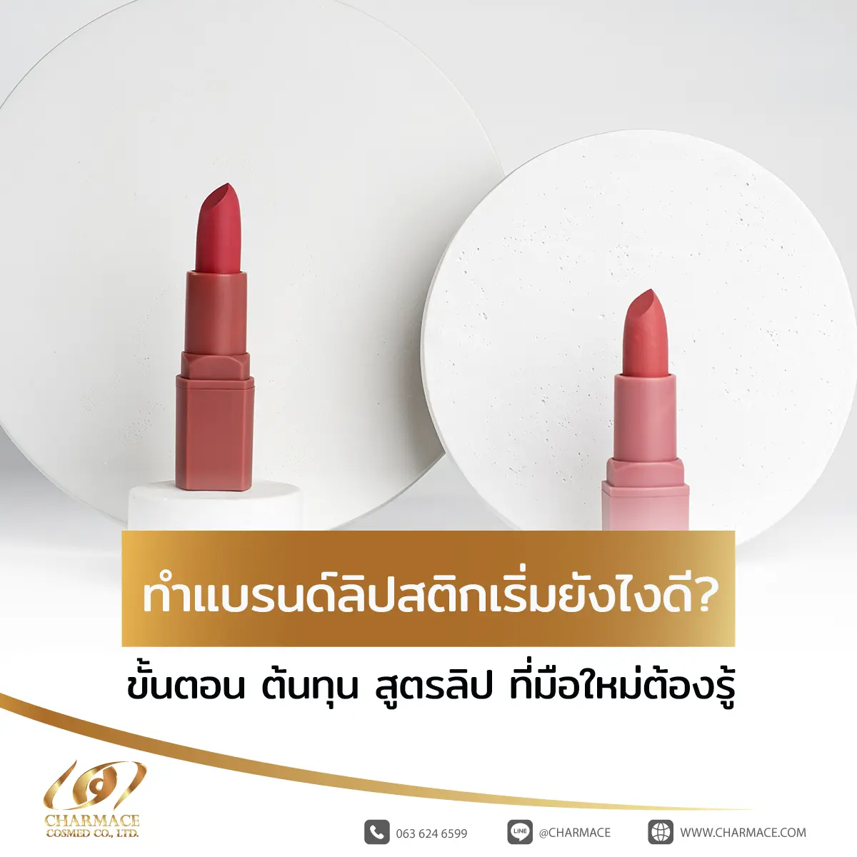 ทําแบรนด์ลิปสติก เริ่มยังไงดี? ขั้นตอน ต้นทุน สูตรลิป ที่มือใหม่ต้องรู้